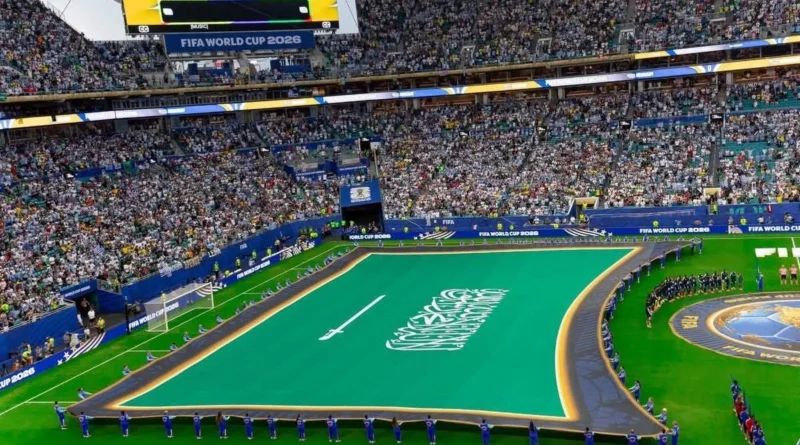 Saudi Arabia's Flag Kept Above The Ground at The FIFA World Cup 2026