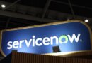 ServiceNow logo at Singapore FinTech Festival in November 2023.