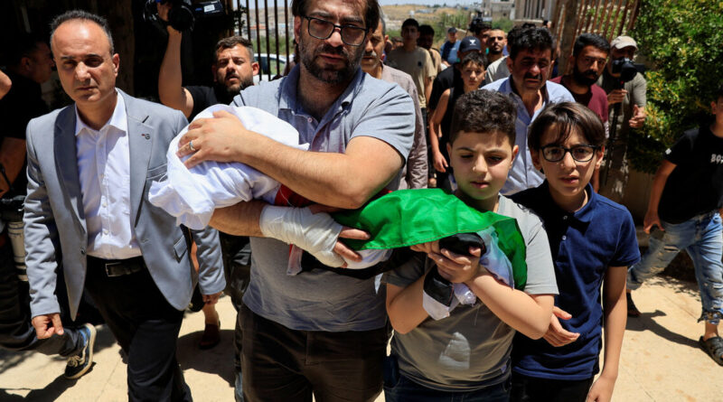 Seven-month-old Palestinian killed by Israeli military laid to rest
