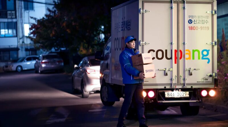 A delivery driver for Coupang's Dawn Delivery service