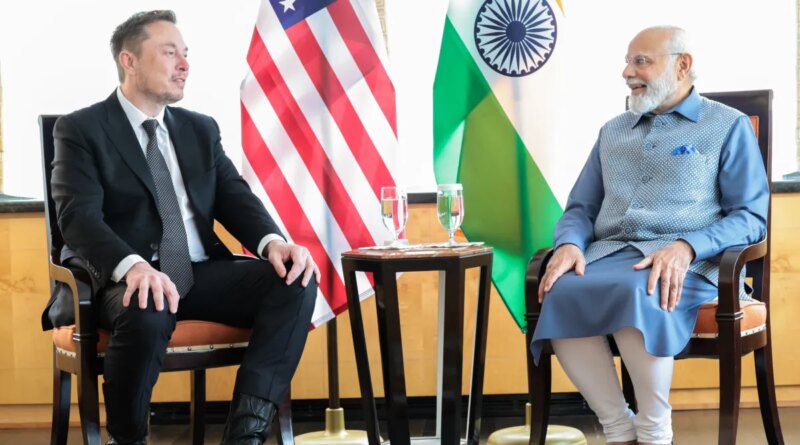 Musk says looking to bring Tesla and Starlink to India after meeting with PM Modi