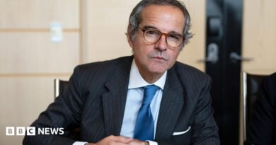 The director general of the International Atomic Energy Agency (IAEA), Rafael Grossi, addresses a news conference during an IAEA Board of Governors meeting at the IAEA headquarters in Vienna, Austria (5 June 2026)