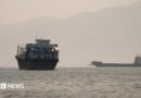 Vessels in the Strait of Hormuz as seen from Oman on 22 June, 2026.