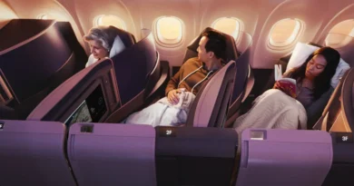 United's new premium narrow-body cabin has closing doors and a walk-up snack bar