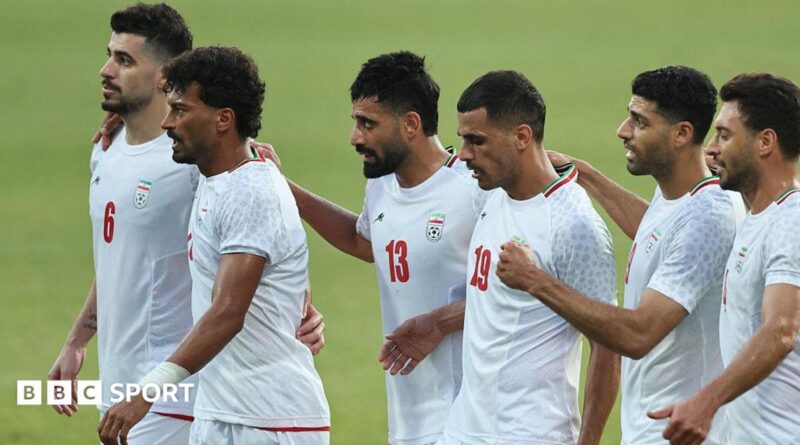 Players of Iran National Football Team celebrate after their teammate Mehdi Taremi (9) scored a goal during a friendly football match against Gambia at Titanic Mardan Palace Sports Complex in Antalya, Turkiye on May 29, 2026.