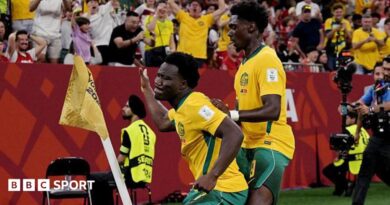 Irankunda copies Tim Cahill's celebration as Australia beat Turkey