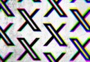 a pattern of the X (formerly Twitter) logo on a cracked wall