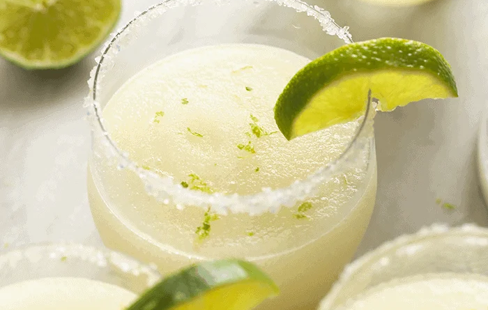 Frozen Margaritas with lime