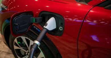 Mustang Mach-E using a DC fast charger.