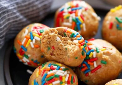 Birthday Cake Protein Balls (No Food Processor!)