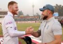 England captain Ben Stokes and coach Brendon McCullum after win over Pakistan in Rawalpindi
