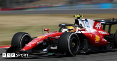 Ferrari's Lewis Hamilton during British Grand Prix practice