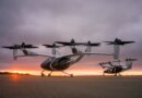 two joby aviation evtols set in front of a sunset