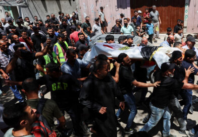 Gazans mourn aid worker killed by Israel who brought them the World Cup