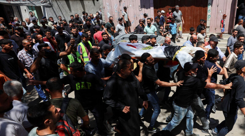 Gazans mourn aid worker killed by Israel who brought them the World Cup
