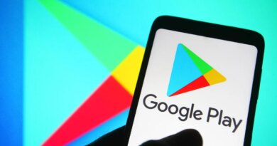 In this photo illustration a Google Play Store logo is seen on a smartphone.