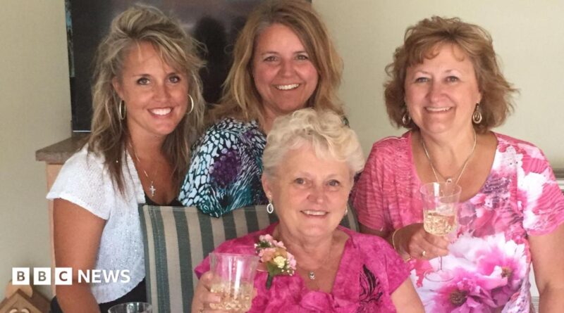 Graphic representing sunshine with blue sky behind