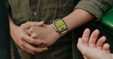 Granola Apple Watch on person's wrist