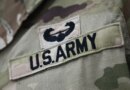 A U.S. Army patch on the sleeve of an American soldier.