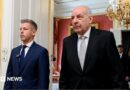 Hungarian Prime Minister Péter Magyar (left) and Hungarian President Tamás Sulyok in Budapest. Photo: 12 May 2026