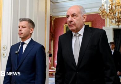 Hungarian Prime Minister Péter Magyar (left) and Hungarian President Tamás Sulyok in Budapest. Photo: 12 May 2026