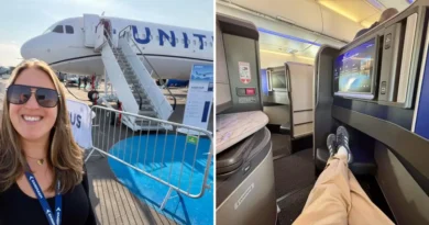 I toured United's new ultra-premium Airbus A321XLR with business-class doors and a snack bar. See inside.