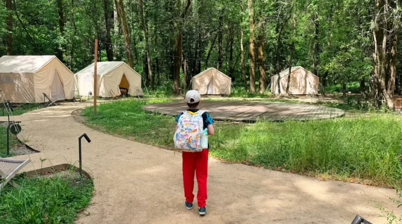 I was nervous to camp alone with my 9-year-old son, so we tried glamping. It was the perfect adventure with less stress.
