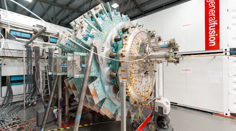Assembly continues on General Fusion's LM26.