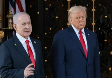 Israeli Prime Minister Benjamin Netanyahu speaks to the media as he is welcomed by U.S. President Donald Trump for meetings at the Mar-a-Lago club in Palm Beach, Florida, U.S., December 29, 2025. REUTERS/Jonathan Ernst