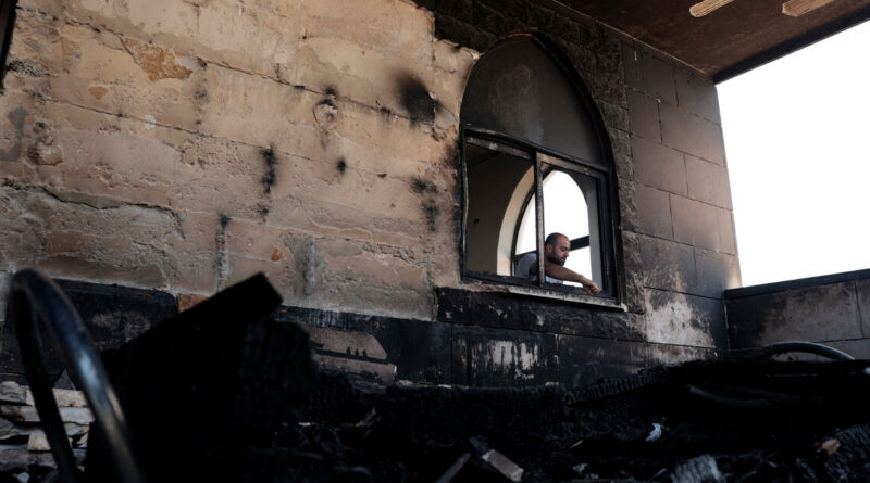 Israeli settlers set fire to West Bank mosques after deadly clash