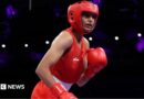 Jaismine of Team India looks on during the Women's 57kg preliminary round match between Jaismine of Team India and Nesthy Petecio of Team Philippines on day four of the Olympic Games Paris 2024 at North Paris Arena on July 30, 2024 in Paris, France. (Photo by Richard Pelham/Getty Images)