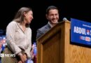 Alexandria Ocasio-Cortez (left), Abdul El-Sayed (center) and Bernie Sanders