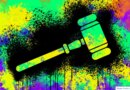 Concept illustration depicting messy litigation; gavel