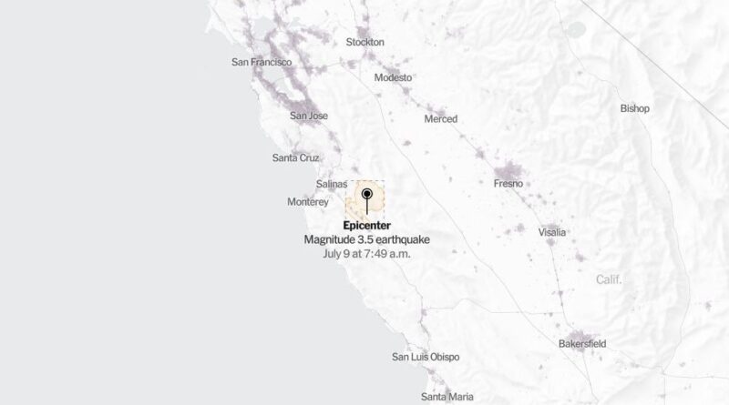 Map: 3.5-Magnitude Earthquake Shakes Central California