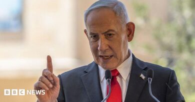 Benjamin Netanyahu speaks at an event in East Jerusalem.