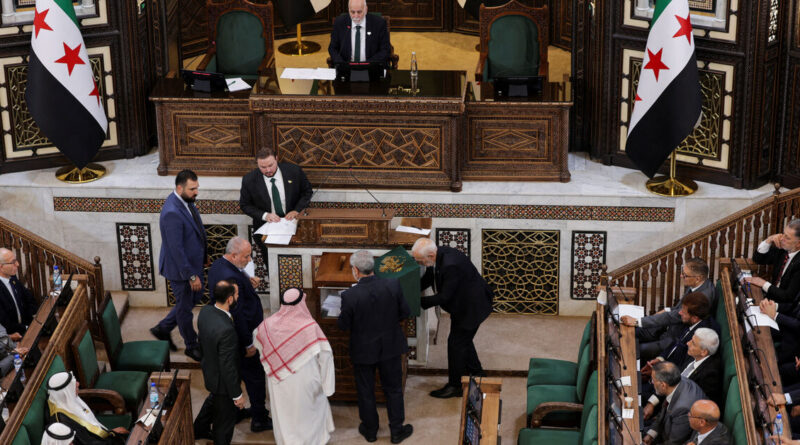 New Syrian parliament meets for first time in Damascus