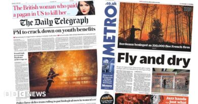 "PM to crack down on youth benefits," reads the headline on the front page of the Daily Telegraph. 