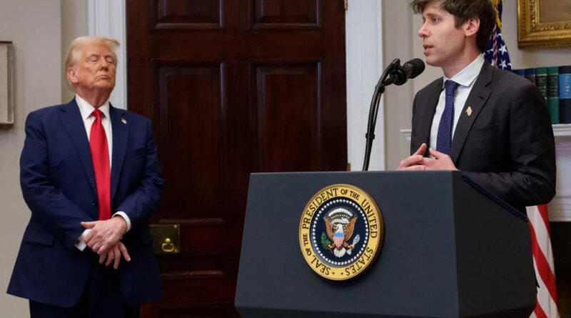 Donald Trump and Sam Altman