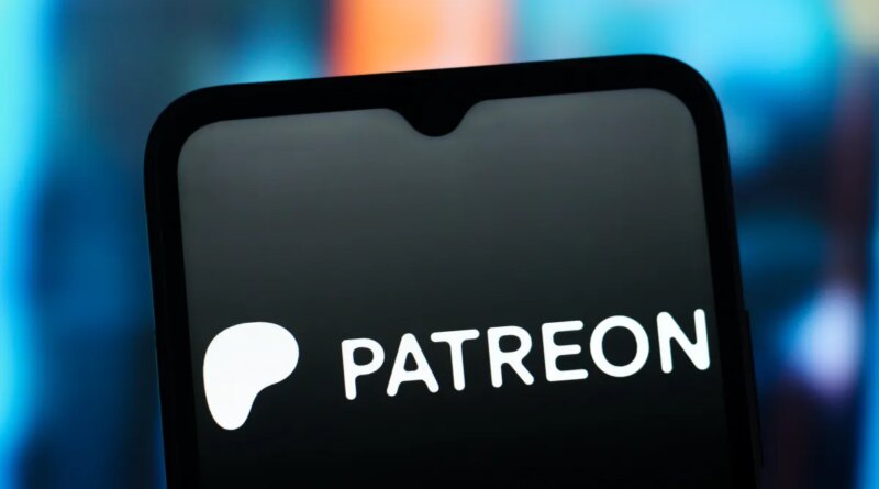 In this photo illustration, the Patreon logo is seen displayed on a smartphone screen.