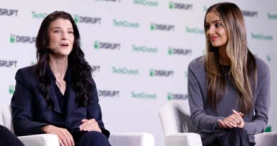 Phoebe Gates, Co-Founder, Phia, and Sophia Kianni, Co-Founder, Phia, speaks onstage during day two of TechCrunch Disrupt 2025