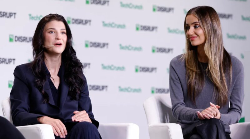 Phoebe Gates, Co-Founder, Phia, and Sophia Kianni, Co-Founder, Phia, speaks onstage during day two of TechCrunch Disrupt 2025