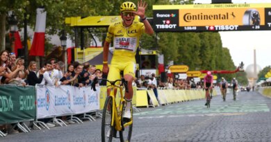 Pogacar’s Tour de France reign continues with record-equalling fifth title