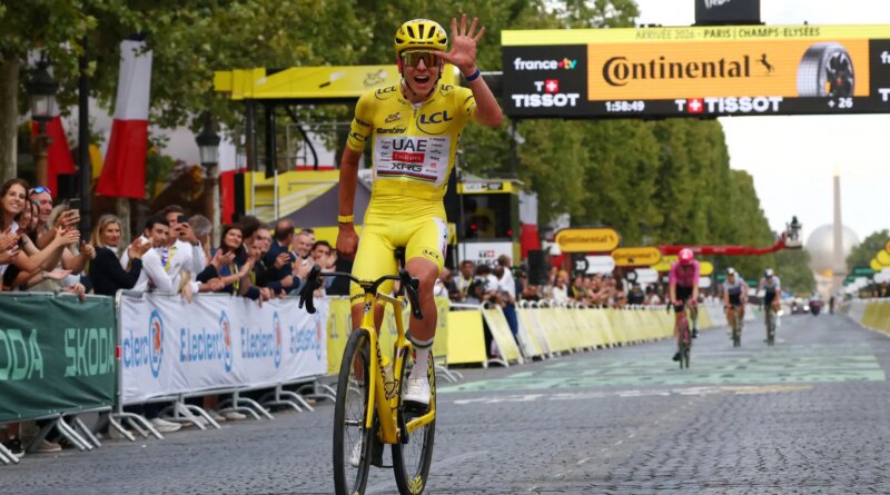 Pogacar’s Tour de France reign continues with record-equalling fifth title
