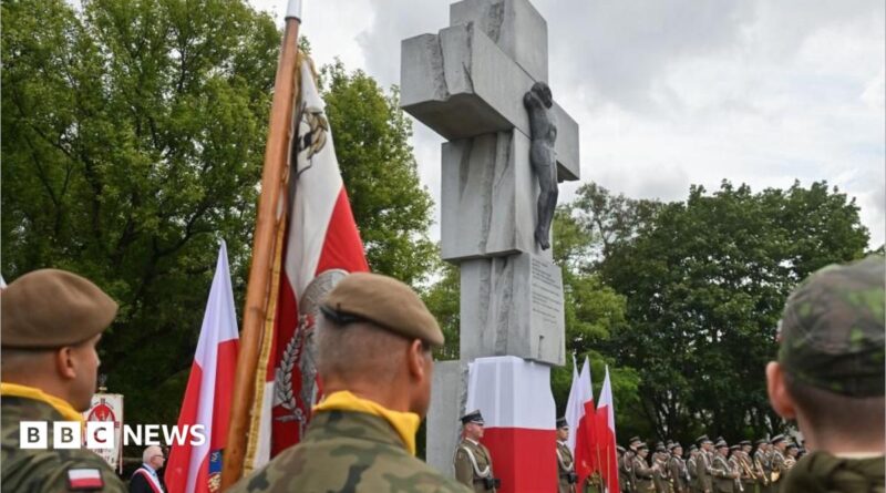 A ceremony in Warsaw to commemorate the victims of what Poland calls the "massacre" in Volyn during World War Two. Photo: 11 July 2026