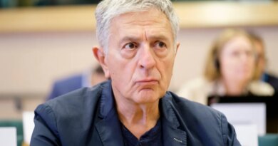 BRUSSELS, BELGIUM - SEPTEMBER 8: Greek Member of the European Parliament (The Left group in the European Parliament - GUE/NGL Coalition of the Radical Left) Stelios Kouloglou is listening during a session of the Committee of Inquiry to investigate the use of Pegasus and equivalent surveillance spyware of the European Parliament on September 8, 2022 in Brussels, Belgium. Stélios Koúloglou is a journalist, writer and politician member of SYRIZA. According to experts, developed initially in North Macedonia, by the Cytrox company, then in Israel, the Predator spyware hacks the targeted phone, and can access the messages and conversations of its user. (Photo by Thierry Monasse/Getty Images)