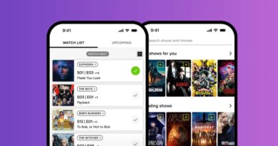 TV Time screens on 2 smartphones
