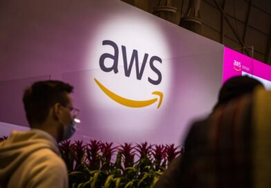 LISBON, PORTUGAL - 2021/11/02: AWS, Amazon Web Services logo exhibition zone, seen during day two of the Web Summit in Lisbon.