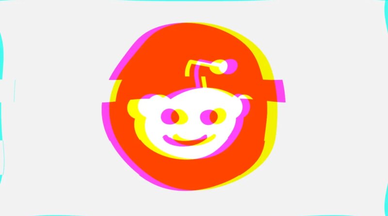 distorted reddit logo