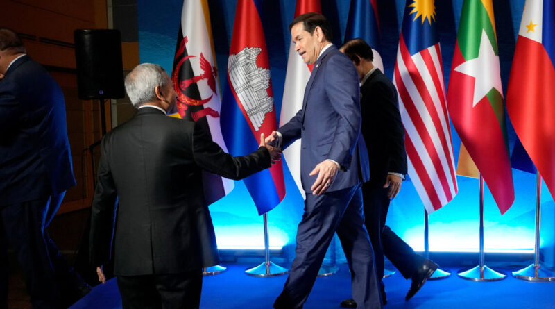 Rubio to hold talks with China's Wang Yi as regional powers join ASEAN meet