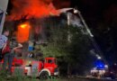 Ukrainian rescuers work to extinguish a fire at a damaged residential building following a Russian drone strike late night in Zaporizhzhia on July 12, 2026, amid the Russian invasion of Ukraine.